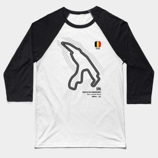 Belgium Race Track Baseball T-Shirt